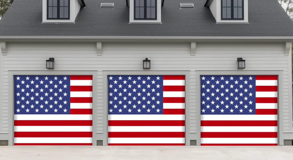 Patriotic Garage Door Covers